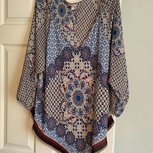 Free 2 Luv women's 3/4 length sleeve shirt size 3X